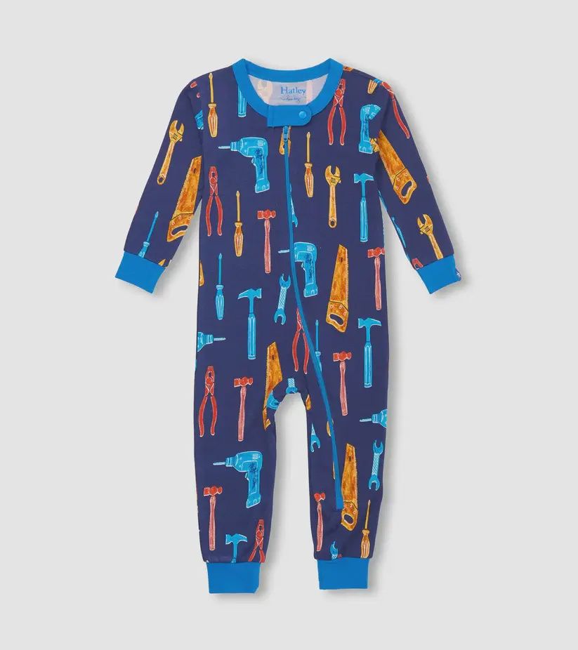 Pyjama bambou pour bébé avec motif d&#39;outils 1575