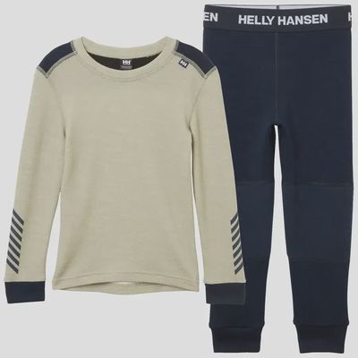 Ensemble de vêtement thermique-Beige/Marine