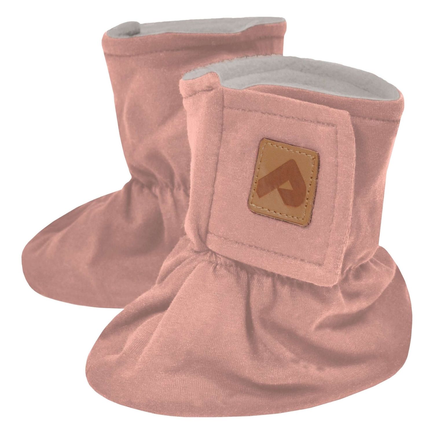 Bottines en coton avec doublure en fausse fourrure - Blush