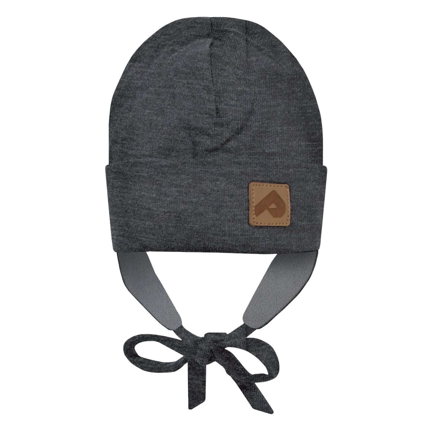 Bonnet de jersey avec doublure polar &amp; oreilles – Gris
