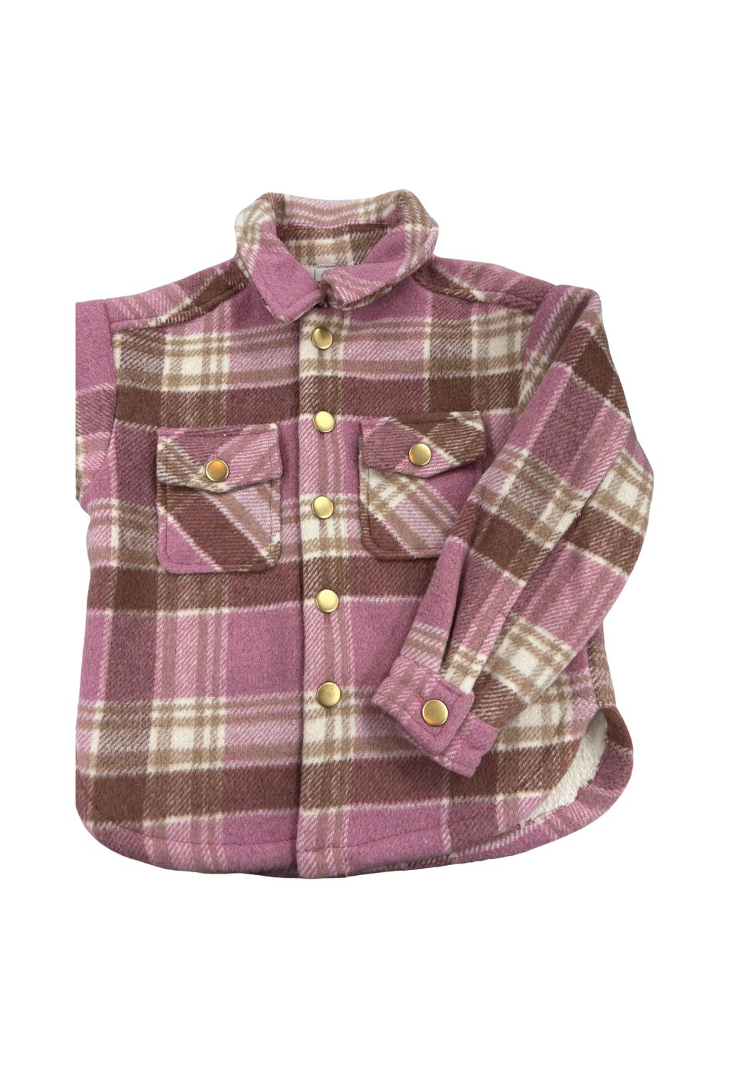 Chemise d&#39;extérieur à carreaux rose 2140
