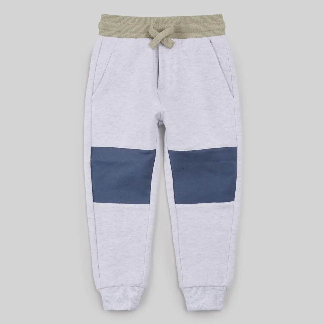Jogging Miles bleu à patchs gris clair B02K