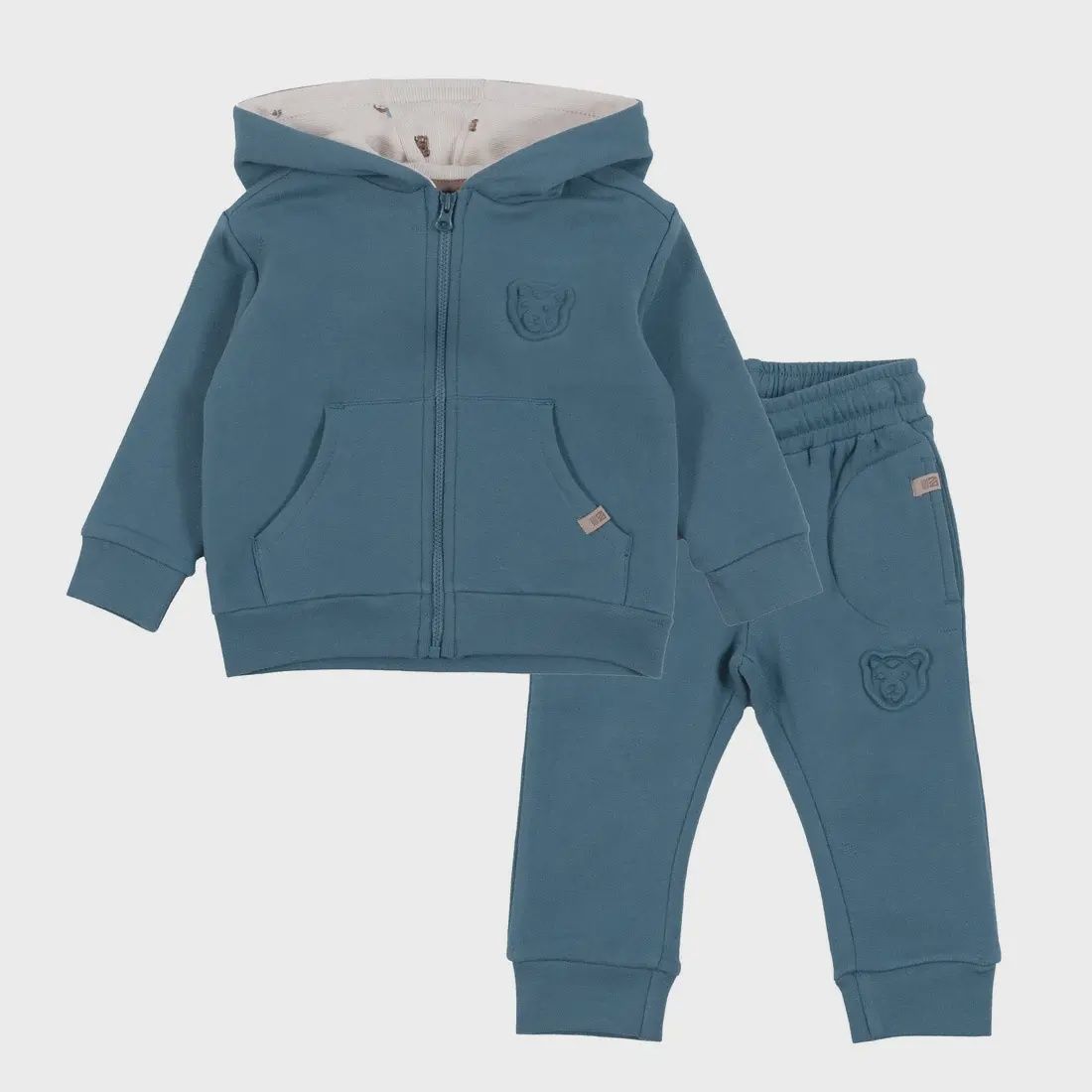 Ensemble veste à capuchon deux-pièces Bébé Garcon Sarcelle 2559