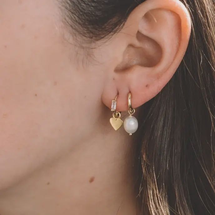 Perle en acier inoxydable 14k