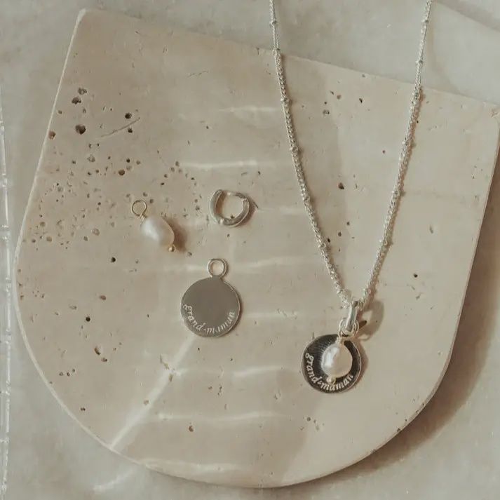 Médaillon grand-maman en argent 925