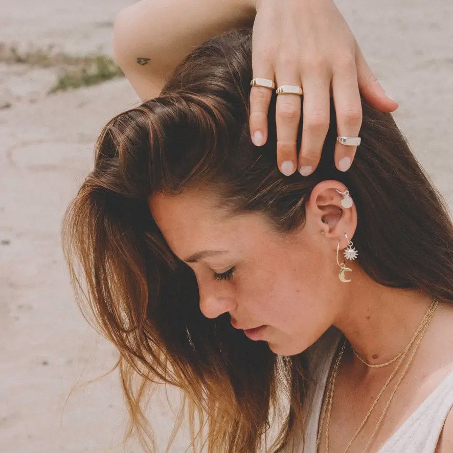 Le soleil en Acier 925