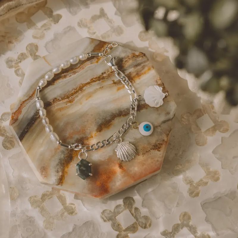 Coquillage coque en acier 925