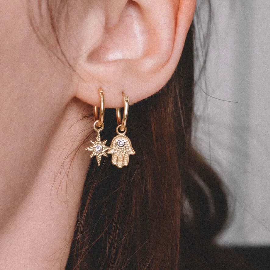 Hamsa en Or Vermeil 14k