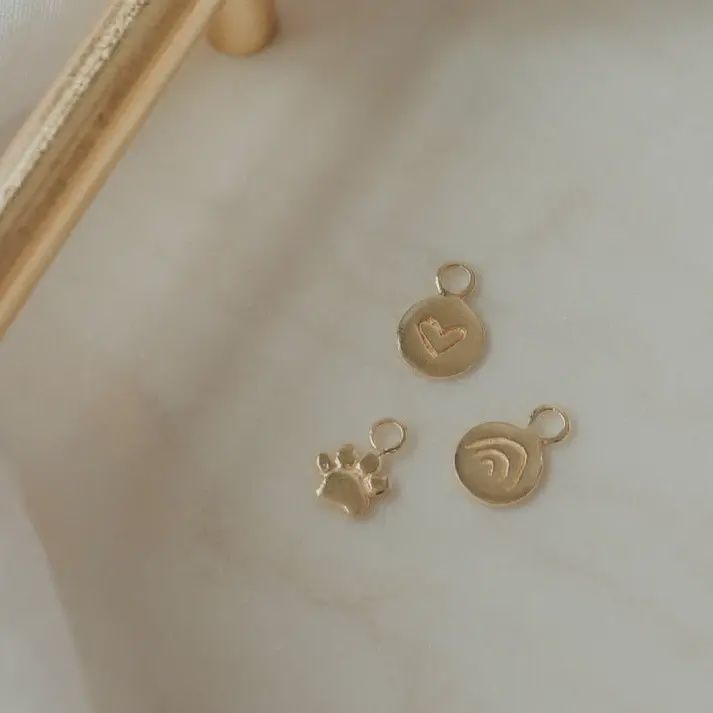 Patte animale en or vermeil 14k