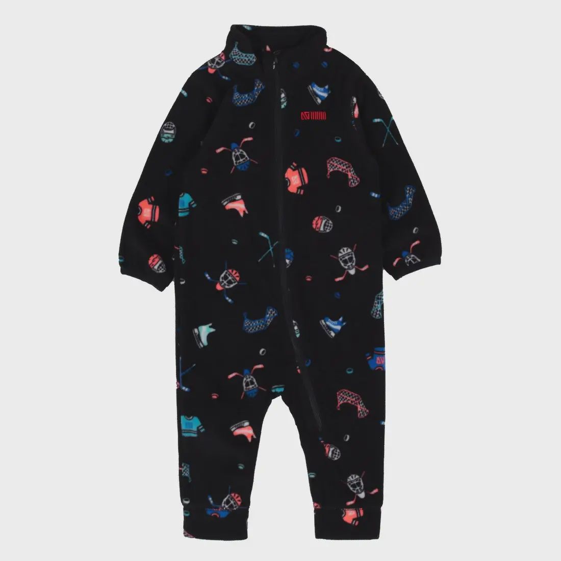 Couche de base une pièce en micropolaire bébé Garcon Noir P701