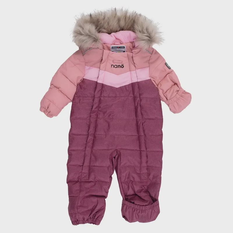Habit de neige une-pièce bébé Fille Rose M452