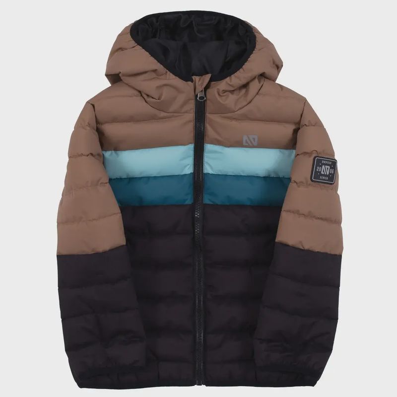 Manteau matelassé bébé Garcon Taupe 1251