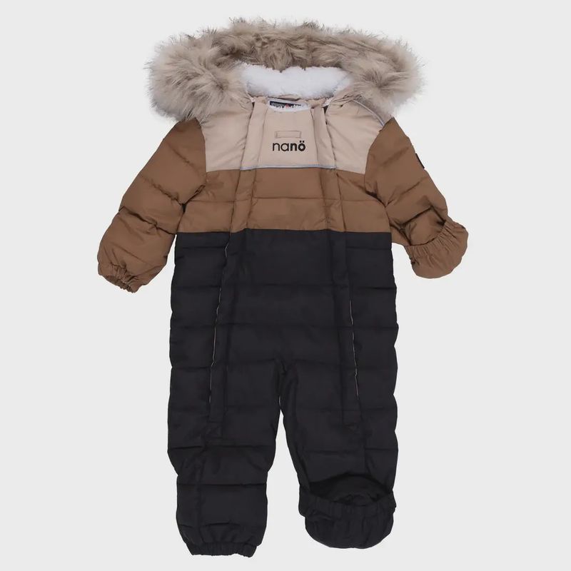 Habit de neige une-pièce bébé Garcon Taupe m403