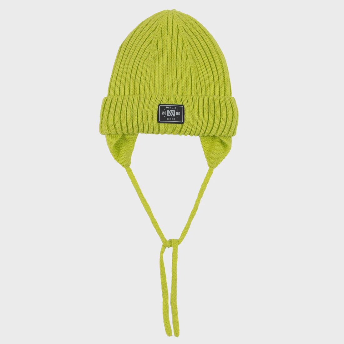 Tuque en tricot Garçons Lime u901, Grandeur: 2-4 ans
