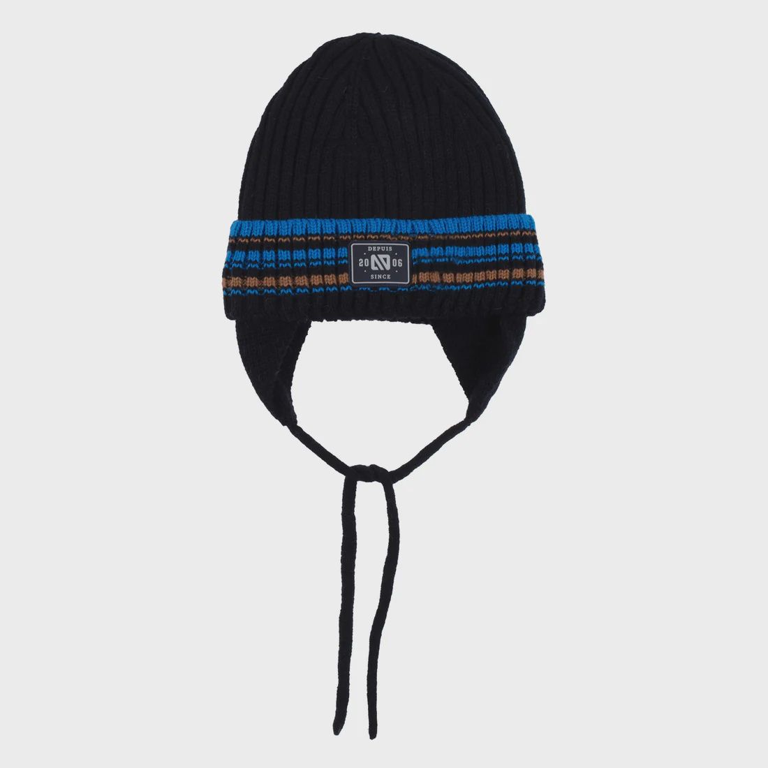 Tuque en tricot Garçons Marine u213, Grandeur: 2-4 ans