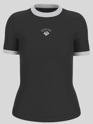 t-shirt guesse noir/blanc 1262