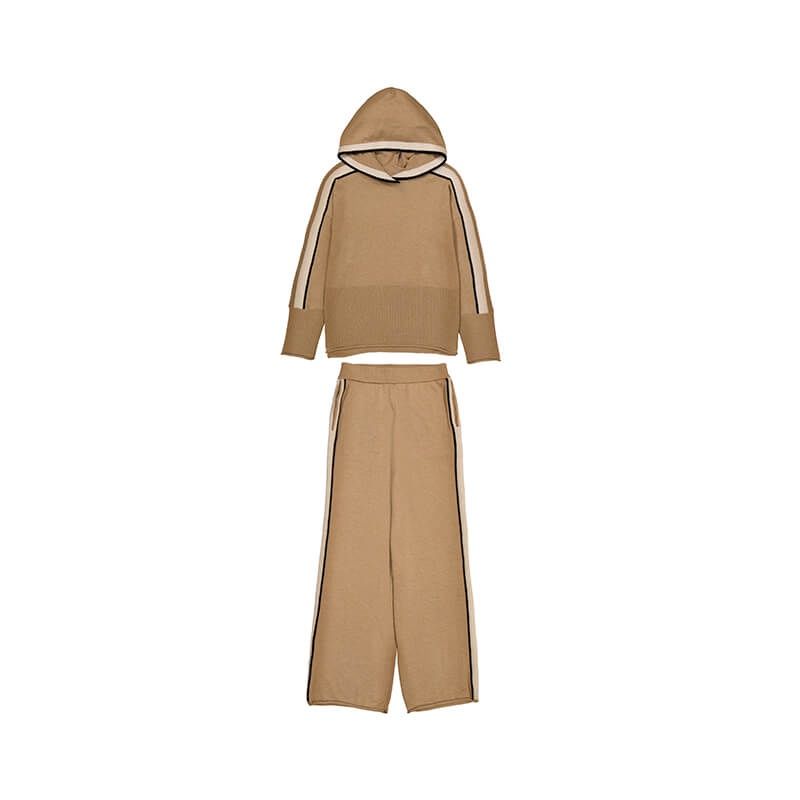 Ensemble de tricot léger caramel 7585