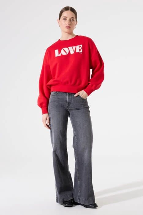 Chandail rouge love 0261