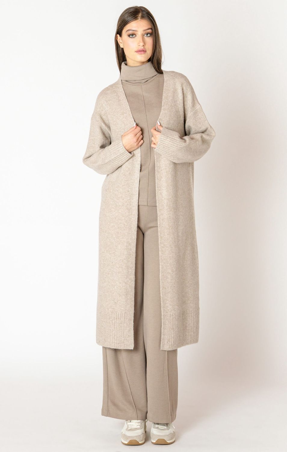 cardigan long avoine 7260