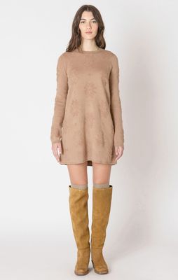 Robe à motif caramel 7506