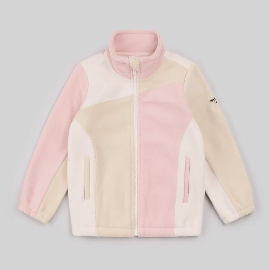 Veste polar beige et sauge J02K