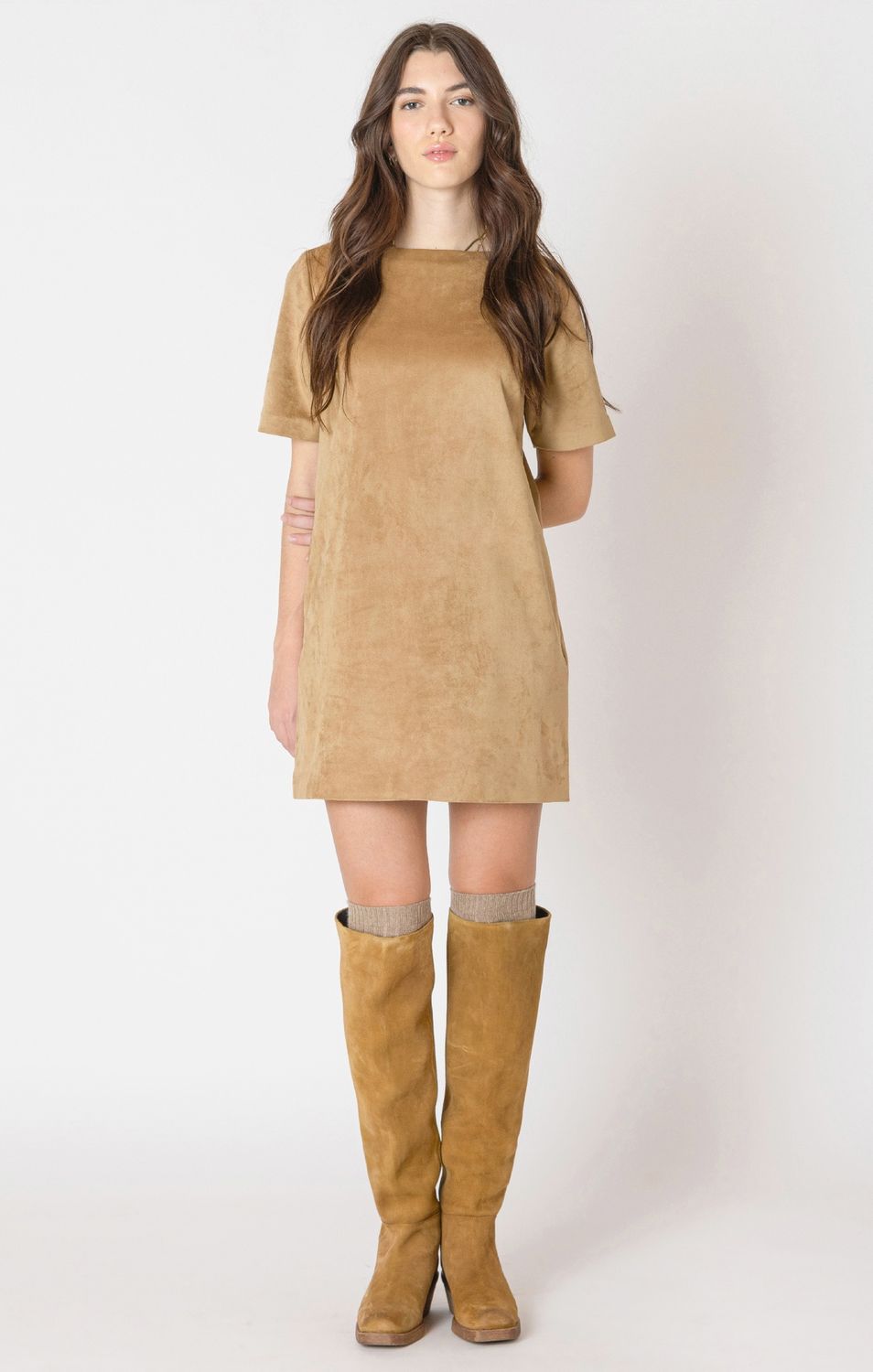 Robe droite en daim 2005