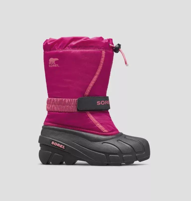 Botte hiver avec feutre rose