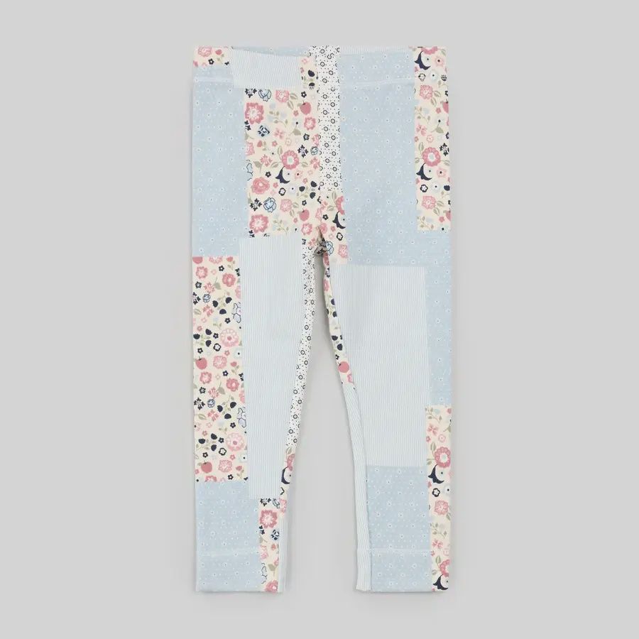 Legging céleste à imprimé mosaïque