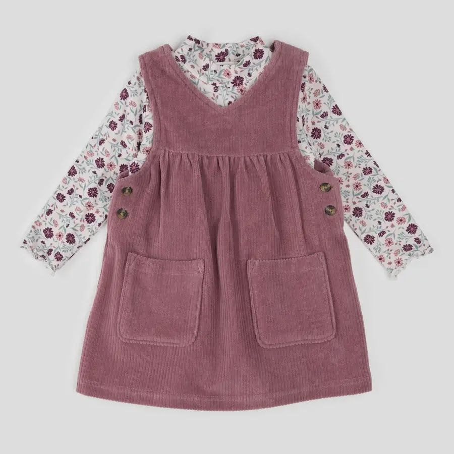 Ensemble robe à imprimé floral-03B