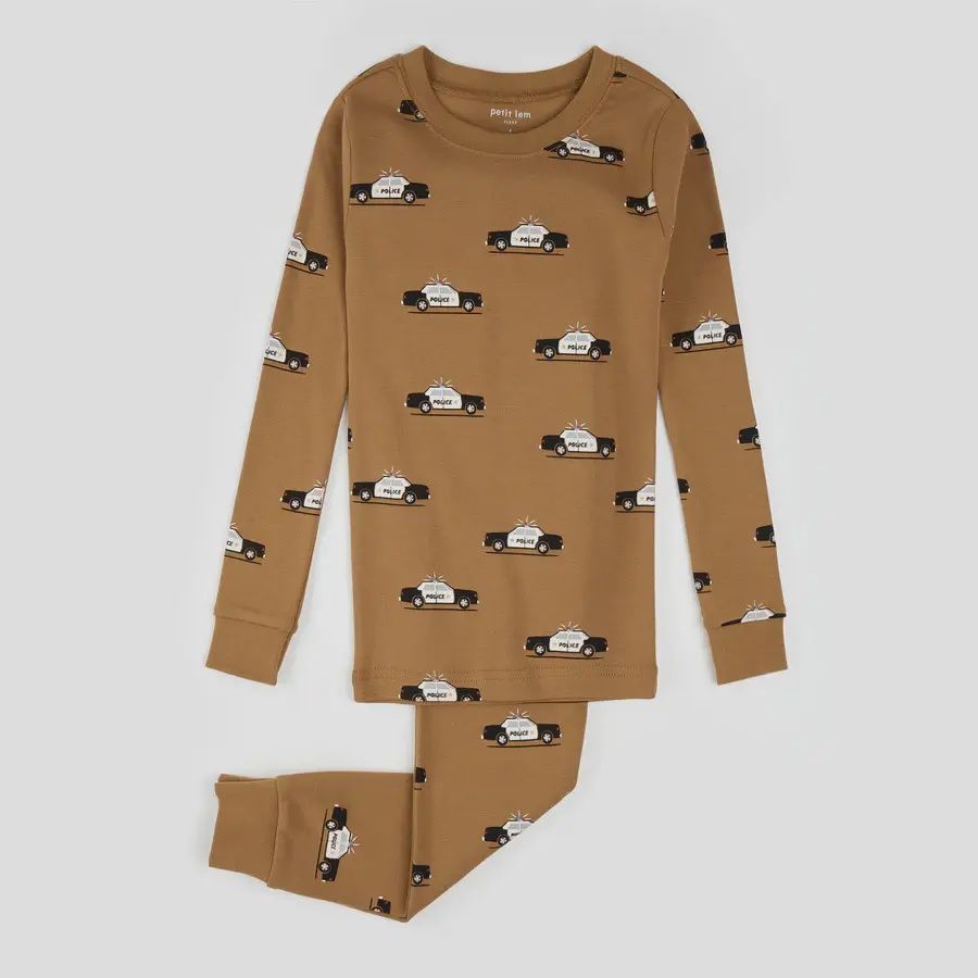Pyjamas imprimé voiture de police-04K