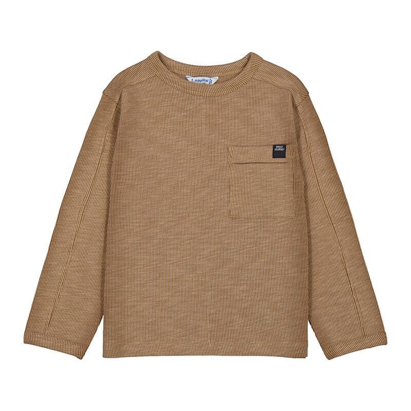 Chandail en maille texture caramel 4082
