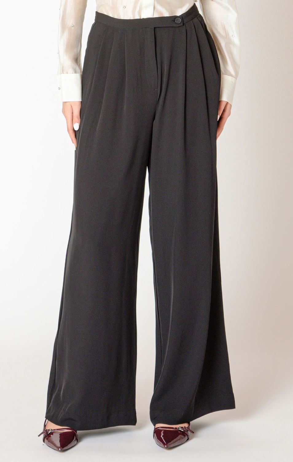 Pantalon noir large et fluide 2714