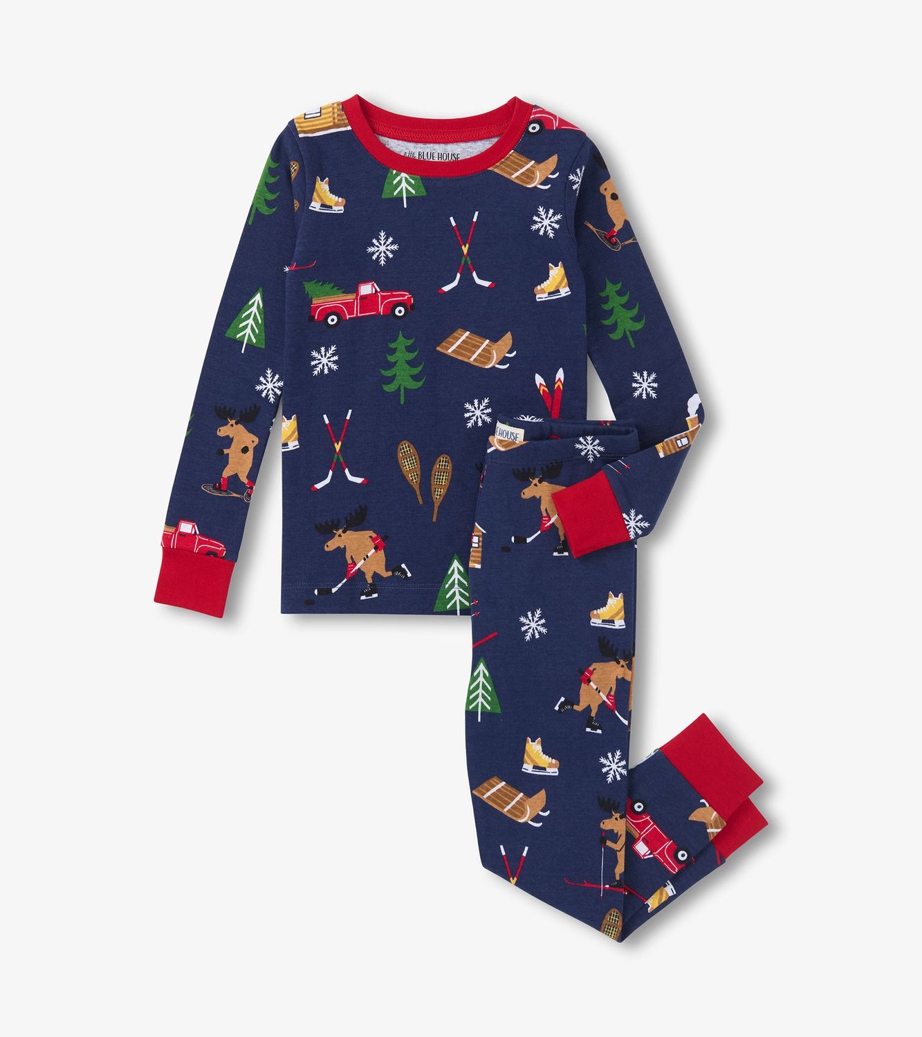 Chalet d’hiver Pyjama pour enfants Ensemble de pyjama 0584