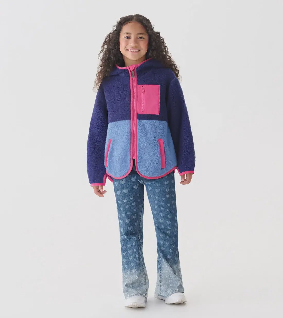Veste en faux sherpa-985
