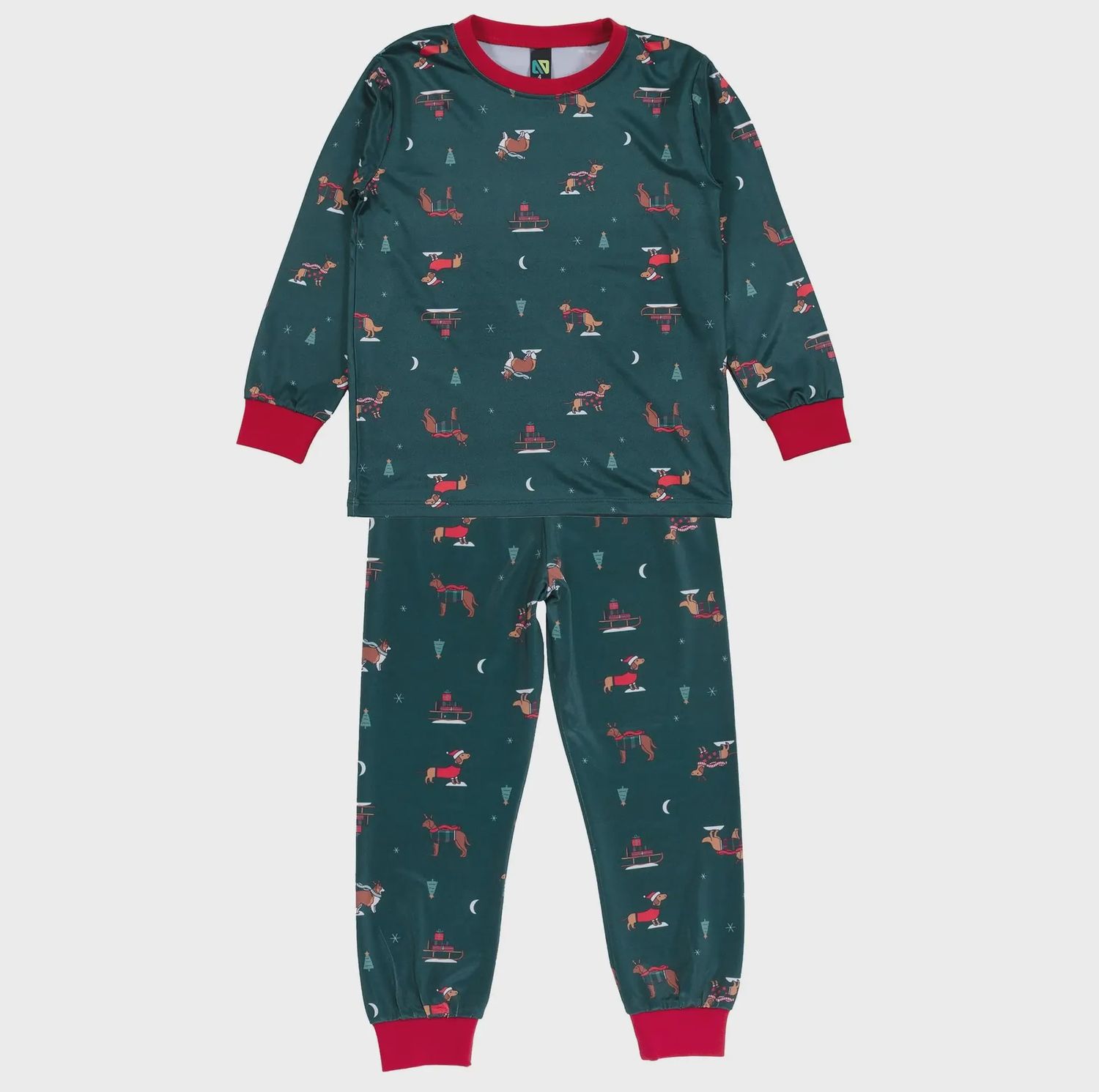Pyjama Chiens Fêtes 5P17 (12mois à 8 ans)