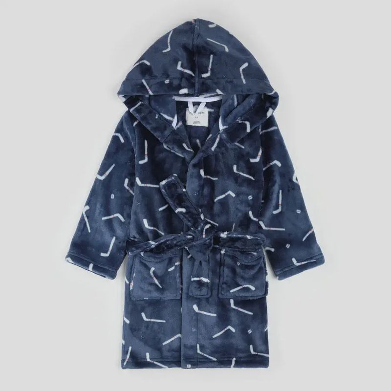 Peignoir marine hockey F06K