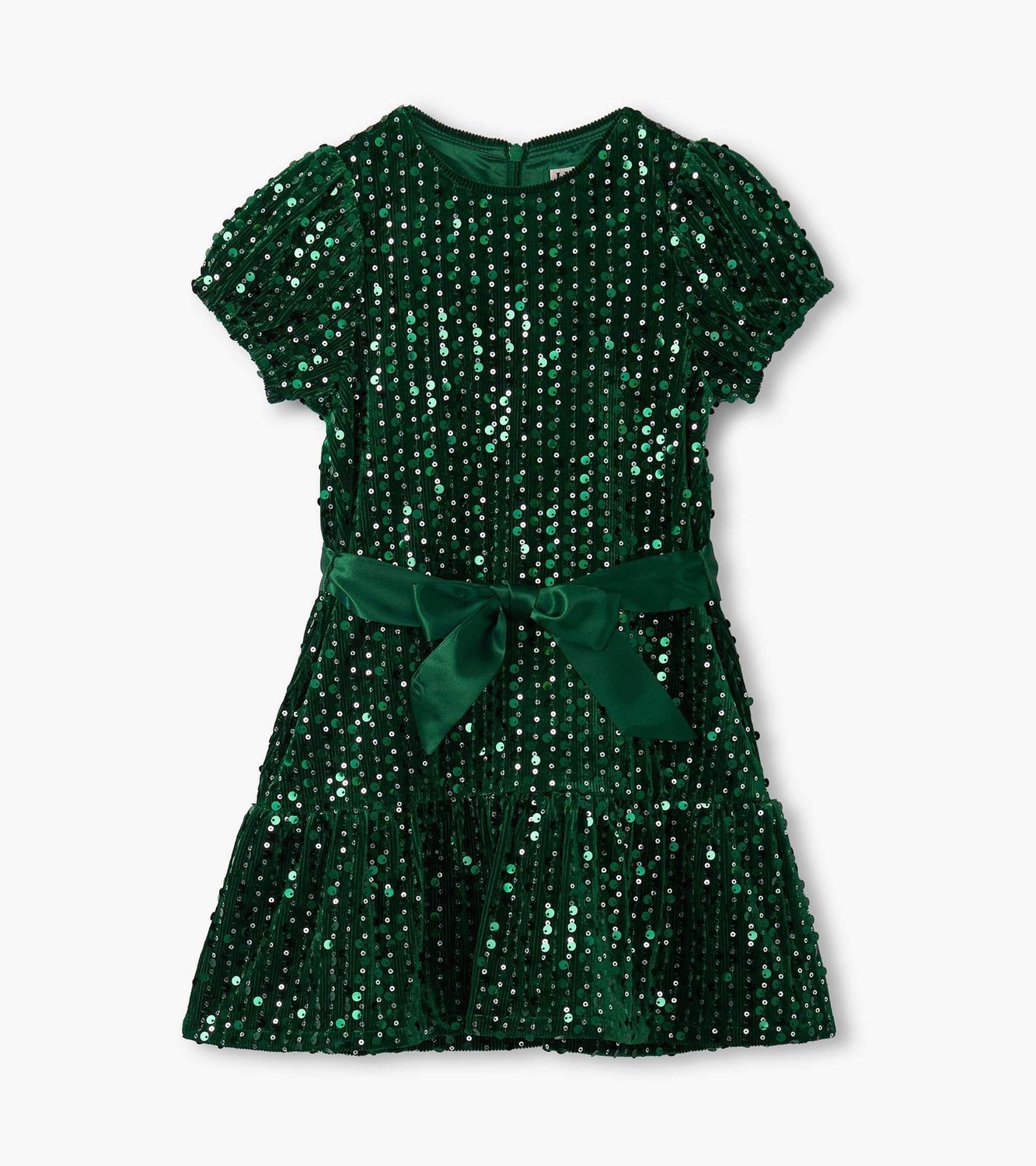 Robe en velours à sequins verts 1760