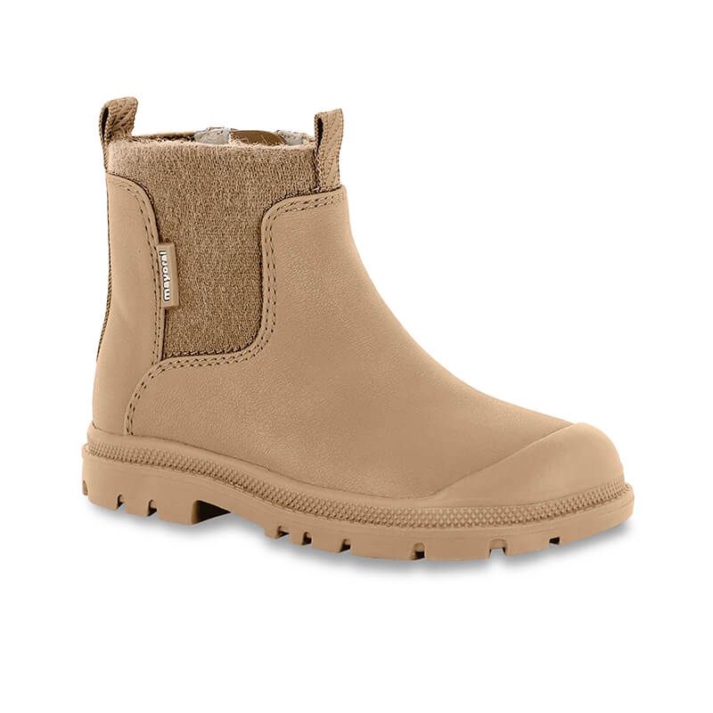 Bottines chelsea track beige 6617