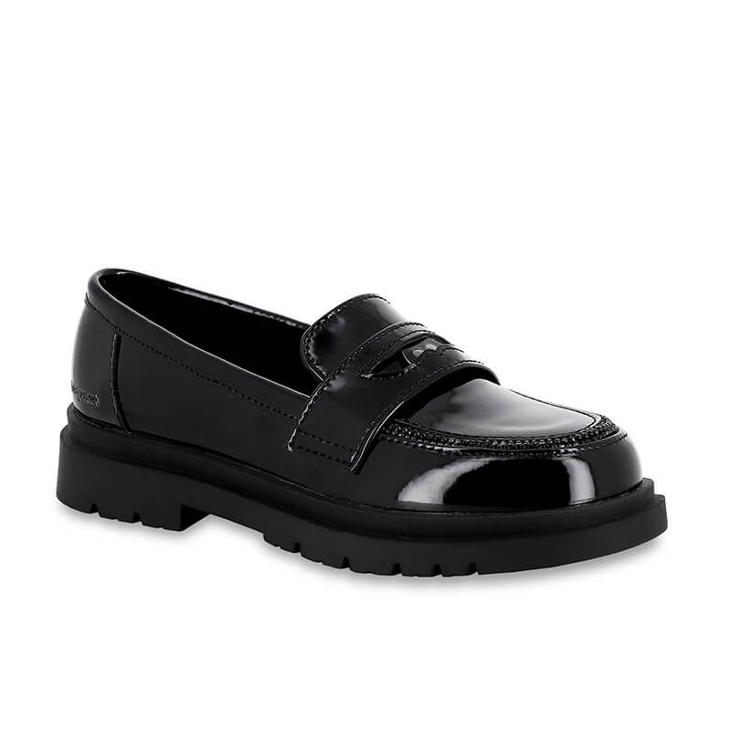 Mocassin track noir 6558