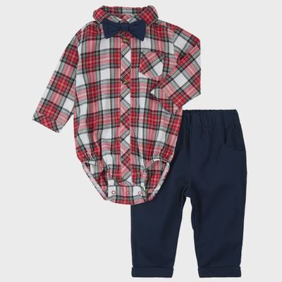 Ensemble Chemise Carreaux 3-24mois