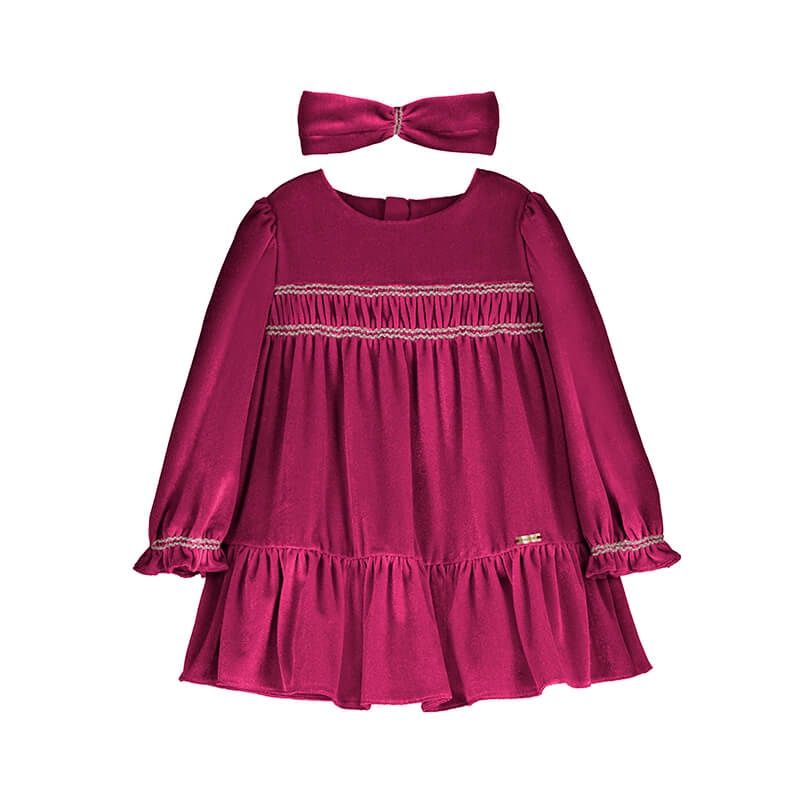 Robe en velours avec bandeau 2904