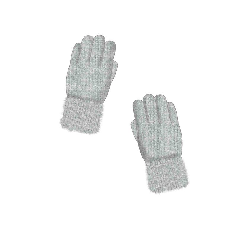 Gants tricot argent 0063