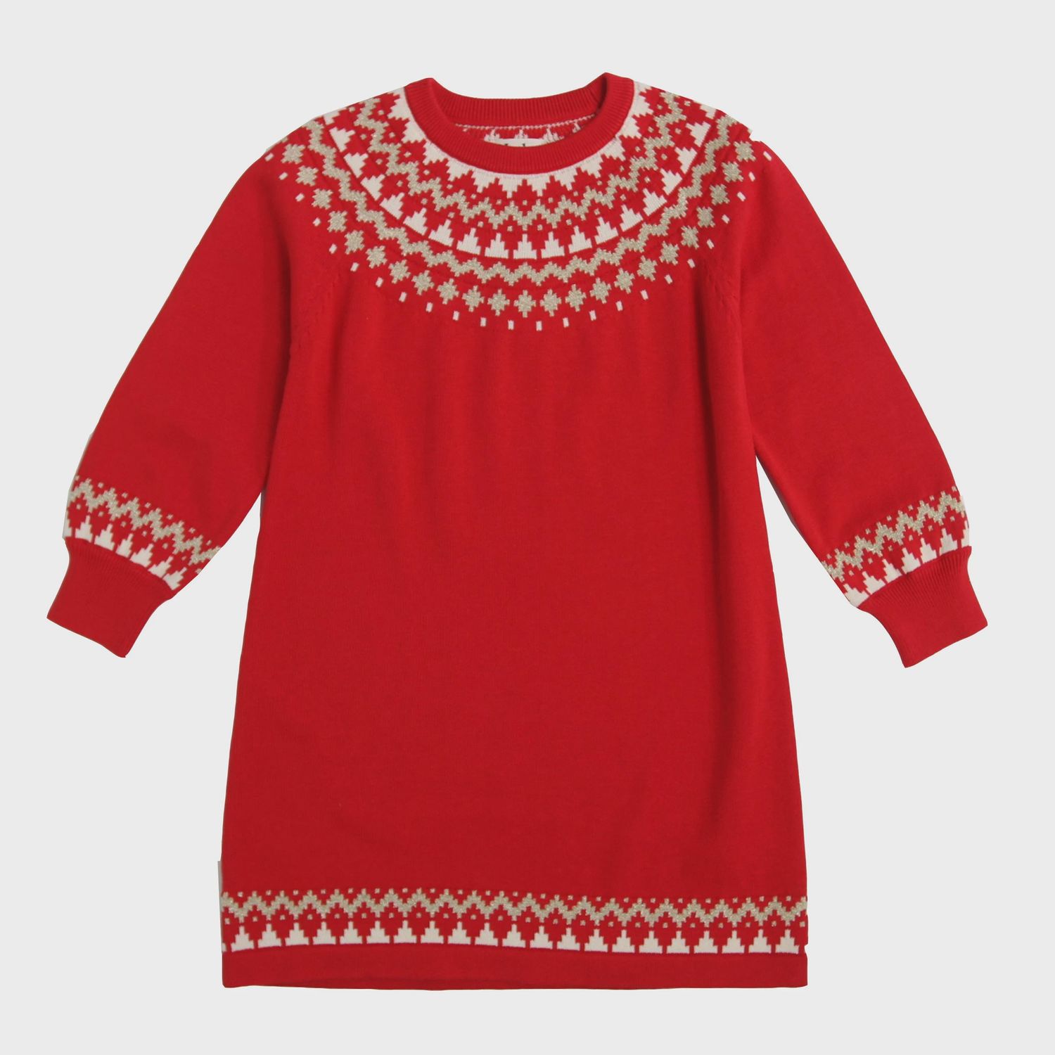 Robe pull rouge 1457
