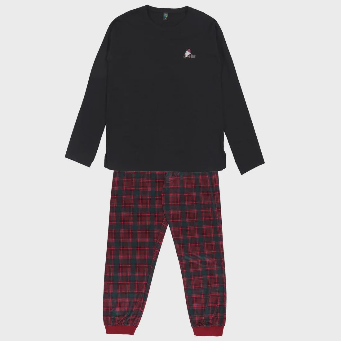 Collection des fêtes - Pyjama Adulte Noir 5P75