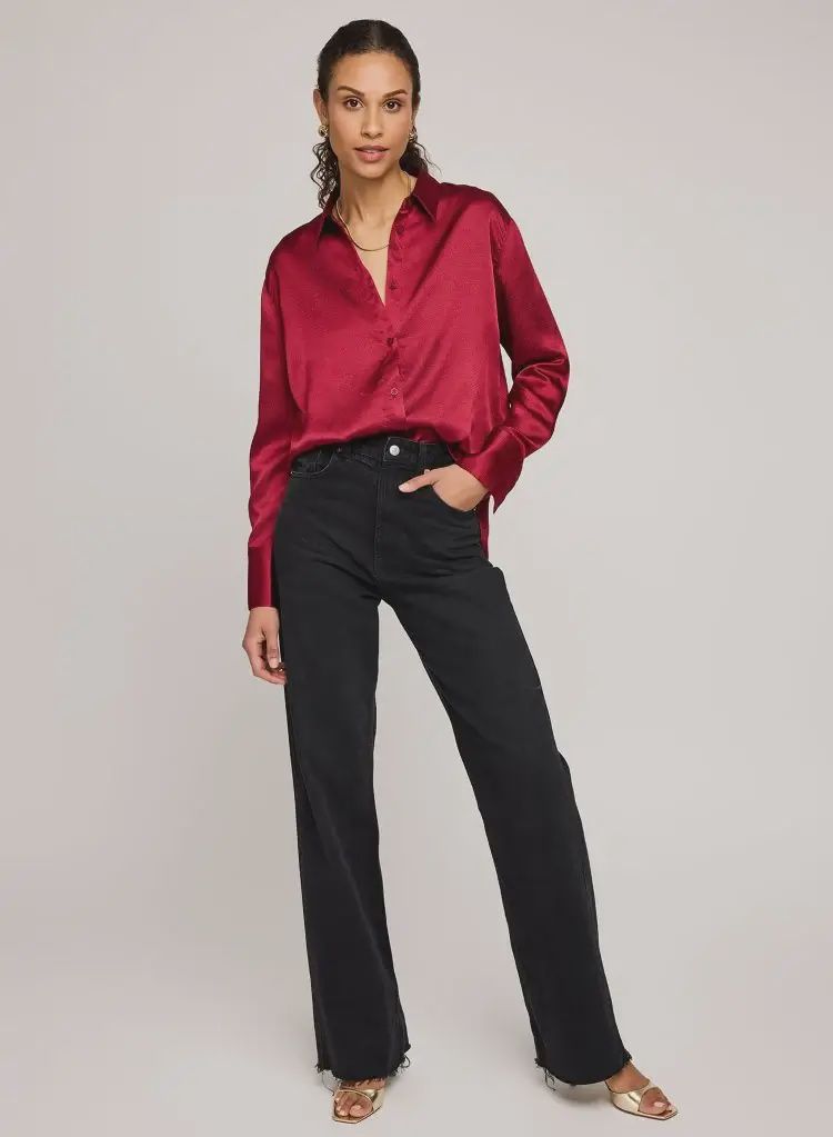 Blouse en soie crimson 2896
