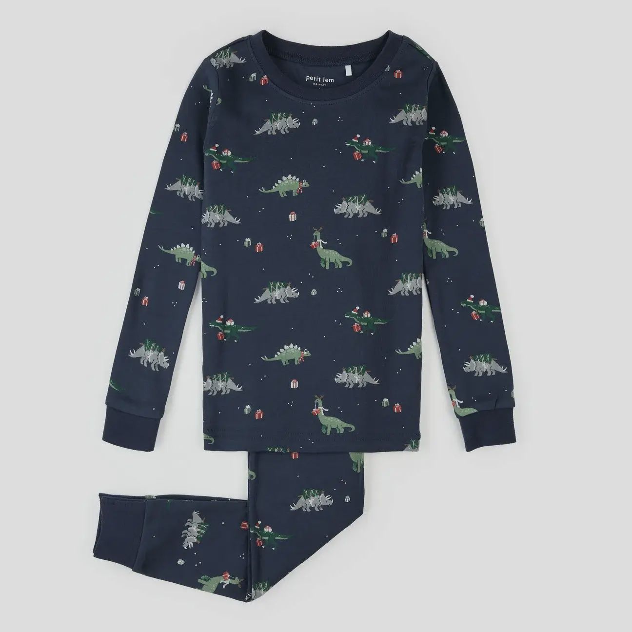 Pyjama motif dinosaure de noël q03k