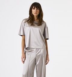 T-shirt gris brillant 0001