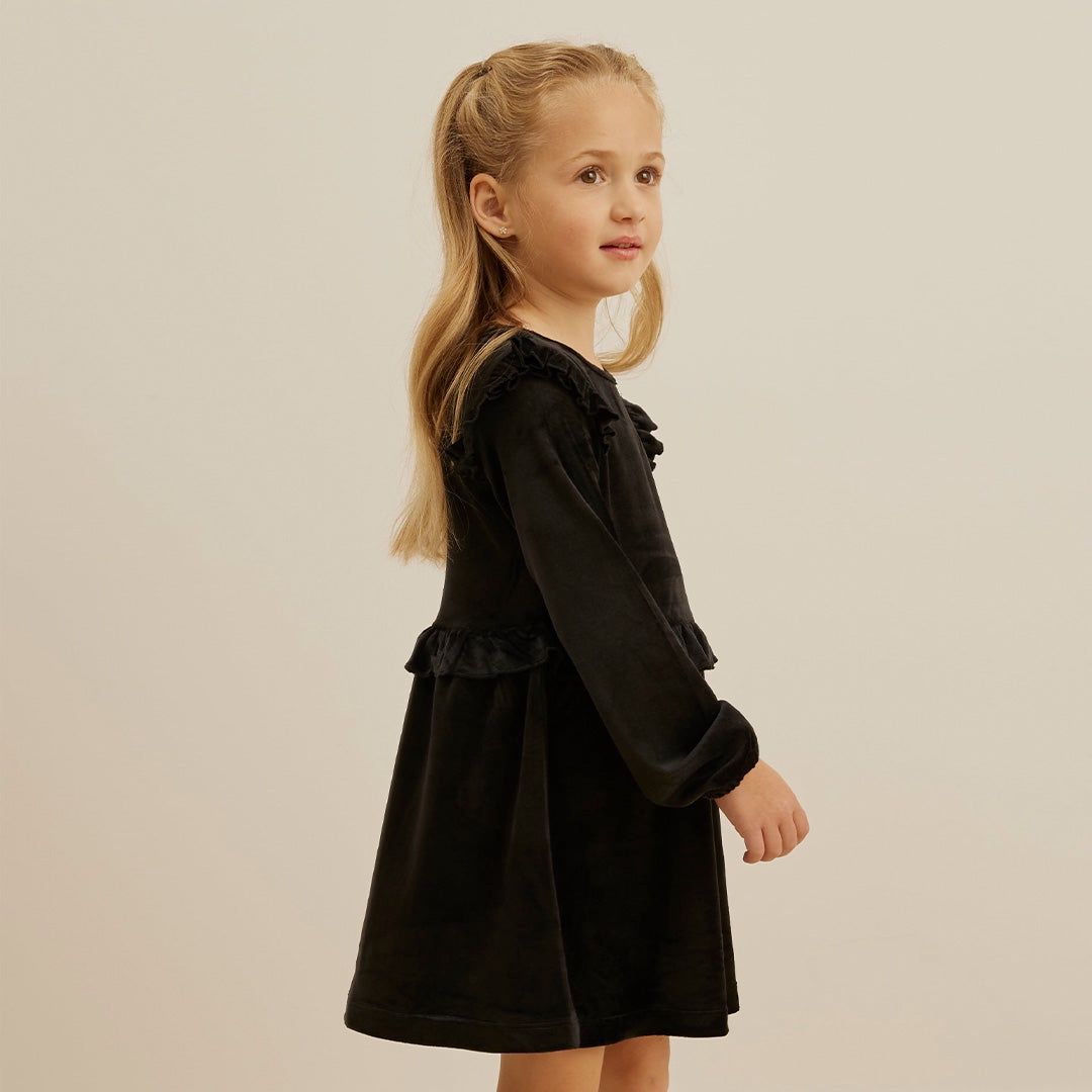 Robe de velour noir 03K