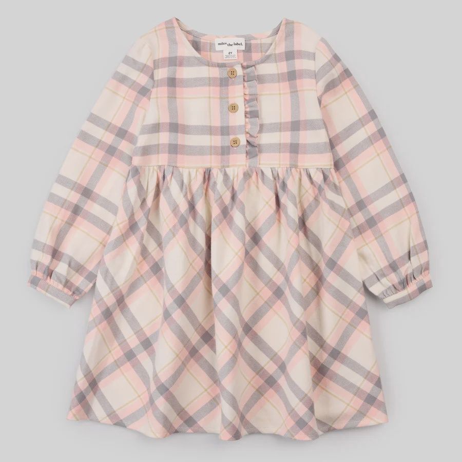 Robe à carreaux rose 01B