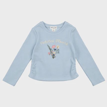 T-shirt Côtelé Fleurs t04k